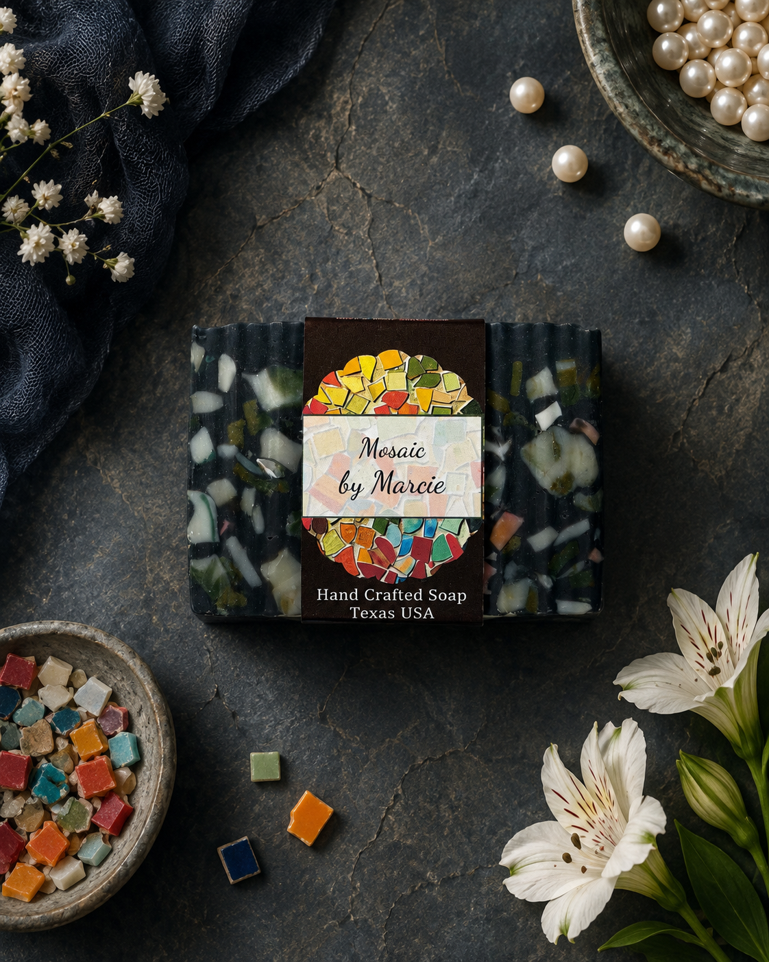 MOSAIC NOIR HANDCRAFTED SOAP BAR